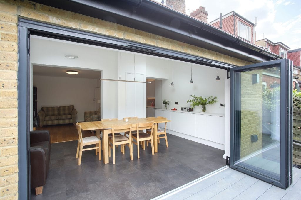 Rear elevation of completed home extension in Blackheath SE3, London