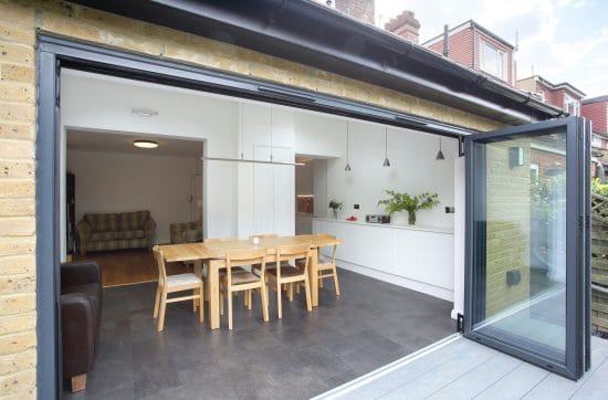 Rear elevation of completed home extension in Blackheath SE3, London