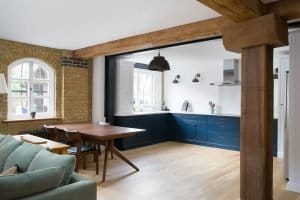 Structural reconfiguration within a leasehold setting, highlighting the level of planning and coordination required before construction begins.